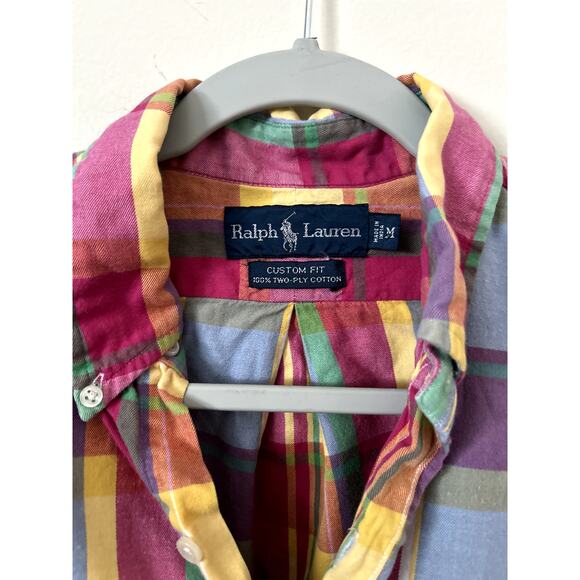 Ralph Lauren Plaid Button Down Shirt, size Medium - Picture 4 of 4
